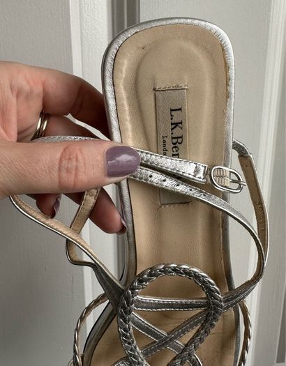 Silver LK Bennett sandals - sz 6