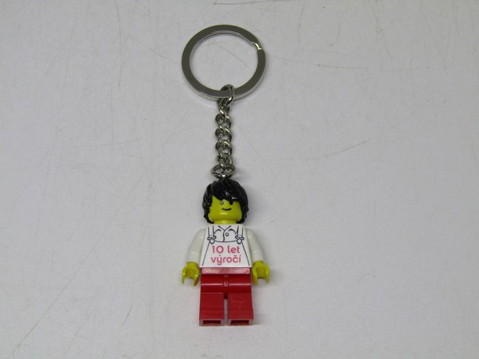 Lego Employee Kladno Factory Czech Republic 10 Year Anniversary Factory Employee Worker Key Chain RARE AND HARD TO FIND Keychain From Kladno Factory