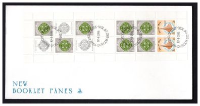 1994 Isle of Man Manx Definitive Stamp Booklet Pane First Day Cover (FDC)