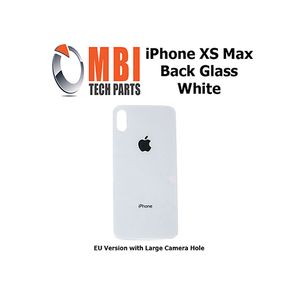 iPhone XS MAX Replacement Back Glass Door Cover with Adhesive White