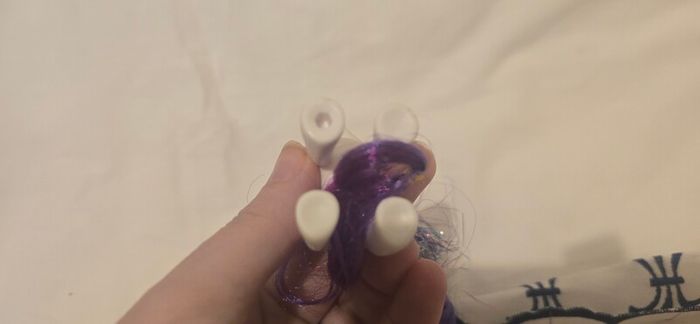 Rarity Glitter Tinsel Brushable 3inch Reboot MLP G4.5 G4 My Little Pony