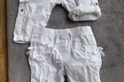Zara Baby 4-6 months white bermudas christening