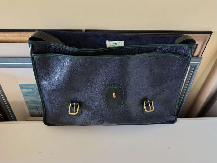 Large Vintage Chesneau Leather Satchel Briefcase