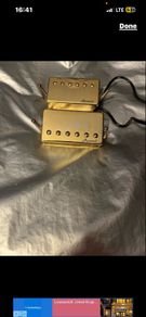 Roswell PAF humbucker pickups Alnnico 5 set bridge neck gold electric guitar parts accessories