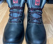 Red Back Monsoon Work Boots Black UK8 EUR42 NEW