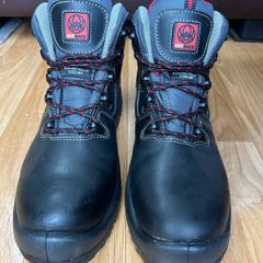 Red Back Monsoon Work Boots Black UK8 EUR42 NEW