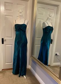 Teal blue dress