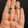 Rebel Studio Butterfly Black Diamante Earring Image 2