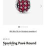 pandora bangle and pave charm Image 3