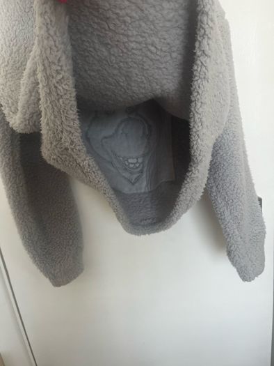 Primark Shrek Donkey Grey Fleece Hoodie (Size XS UK 6/8)