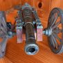 Collection of 3 heavy vintage decorative canons Image 3
