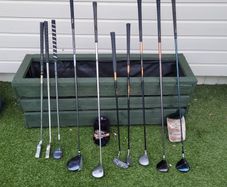 golf clubs 3 drivers,  1x3 metal Wood ,1x5 metal wood   selection  of 4 putters