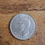 Great Britain UK 1946, One Shilling, George VI, English Crest, Silver Coin - free standard postage Image 2