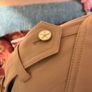 BAPY By A Bathing Ape Beige Trench Coat - Gold Star Buttons - Size S (14) see fit note Image 5