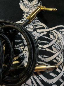 Ernie Ball Braided electric guitar Instrument Cable Black Gold 3M