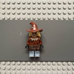 lego super heroes sh0391 Scarecrow minifigure - Reddish Brown Floppy Hat