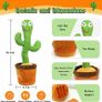 Dancing Cactus Plush Toy Can Singing And Recording To Learn Talking Kids Gift Image 4