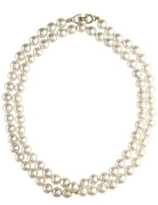 Christian Dior pearl necklace with carry bag