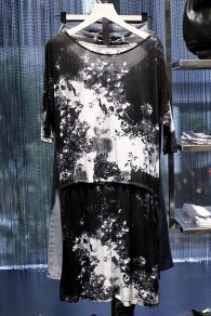 DIESEL Jersey Dress New Black & White.    The Diesel QUARY Dress