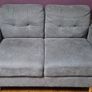 Compact grey 2 seater sofa Image 4