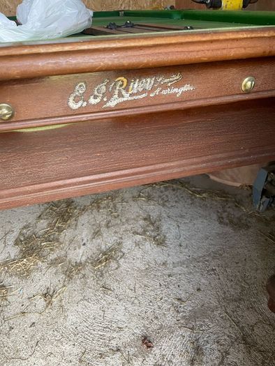 Vintage snooker table