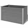 Garden Raised Bed WPC 150x100x91 cm Grey Image 2