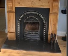 Oak fireplace