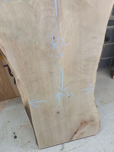 Live Edge Sycamore slab - Kiln Dried