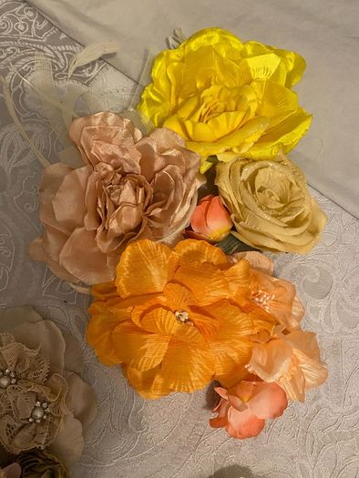 Mixed selection of Fabric  and millinery products please read description for information