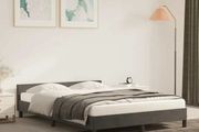 Bed Frame without Mattress Black 135x190cm Double Velvet