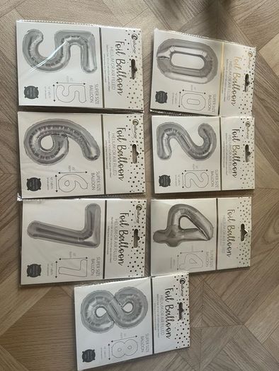 50 number balloons