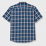 Seidensticker Men's Regular Fit Short Sleeve Shirt, Checked Dark Blue, Size L Image 5