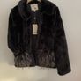 jacket Bnwt black fur jacket yumi brand size 10 Image 2