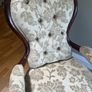 Early Victorian salon/parlor chair in mint condition mahogany on castors.  Restored with original hair.  Beautiful piece of furniture Image 3