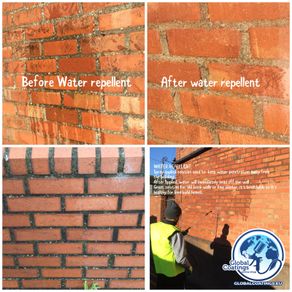 Water Repellant for Exposed Walls
