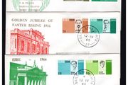 1966 Ireland Easter Rising (50th Anniversary) Commemorative Stamps on Illustrated First Day Covers (FDC)
