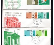 1966 Ireland Easter Rising (50th Anniversary) Commemorative Stamps on Illustrated First Day Covers (FDC)