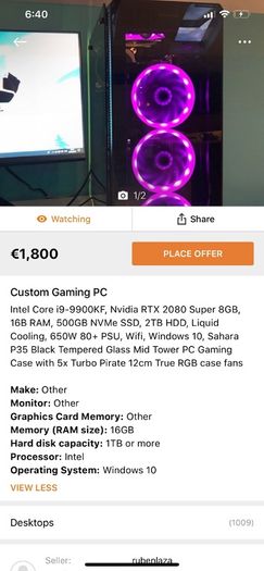 High End Gaming PC