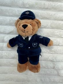 Harrods of London Exclusive British Policeman approx. 8" Bean Bear Plush Used Please see pictures