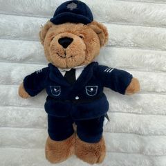 Harrods of London Exclusive British Policeman approx. 8" Bean Bear Plush Used Please see pictures