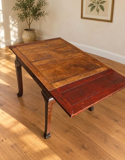 Antique table, mahogany, extendable