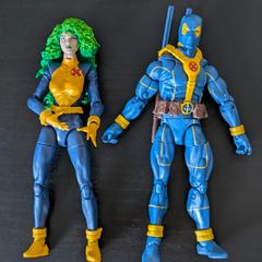 Marvel Legends X-Men Bundle l: Blue Deadpool (Loose Complete) and Polaris (Loose)