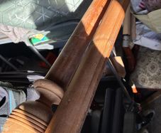 Large 2" diameter curtain poles with rings