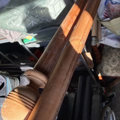 Large 2" diameter curtain poles with rings
