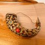 Vintage Tibetan Powder Horn Image 4