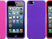 New Iphone 5 Terrapin Gel Case Cover Solid Hot Pink / Purple / Red With Free Screen Protector