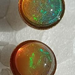 Ethiopian Opal 1.15ct 14 K Gold-Filled earrings