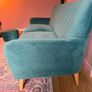 EZ Living Waldorf (formerly Harper) 3 Seater Velvet Sofa + Matching Velvet Footstool Image 4