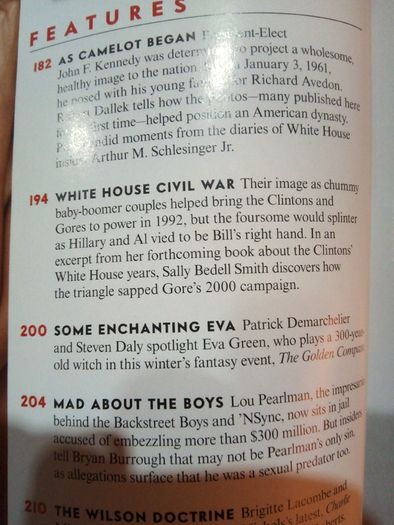 Vanity Fair November 2007 (Richard Avedon Kennedy Pics, Al Gore, Tom Stoppard)