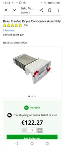Beko condenser 60 cm